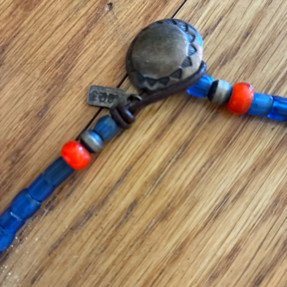 Peyote Bird lapis necklace with 925 silver - Picture 3 of 5